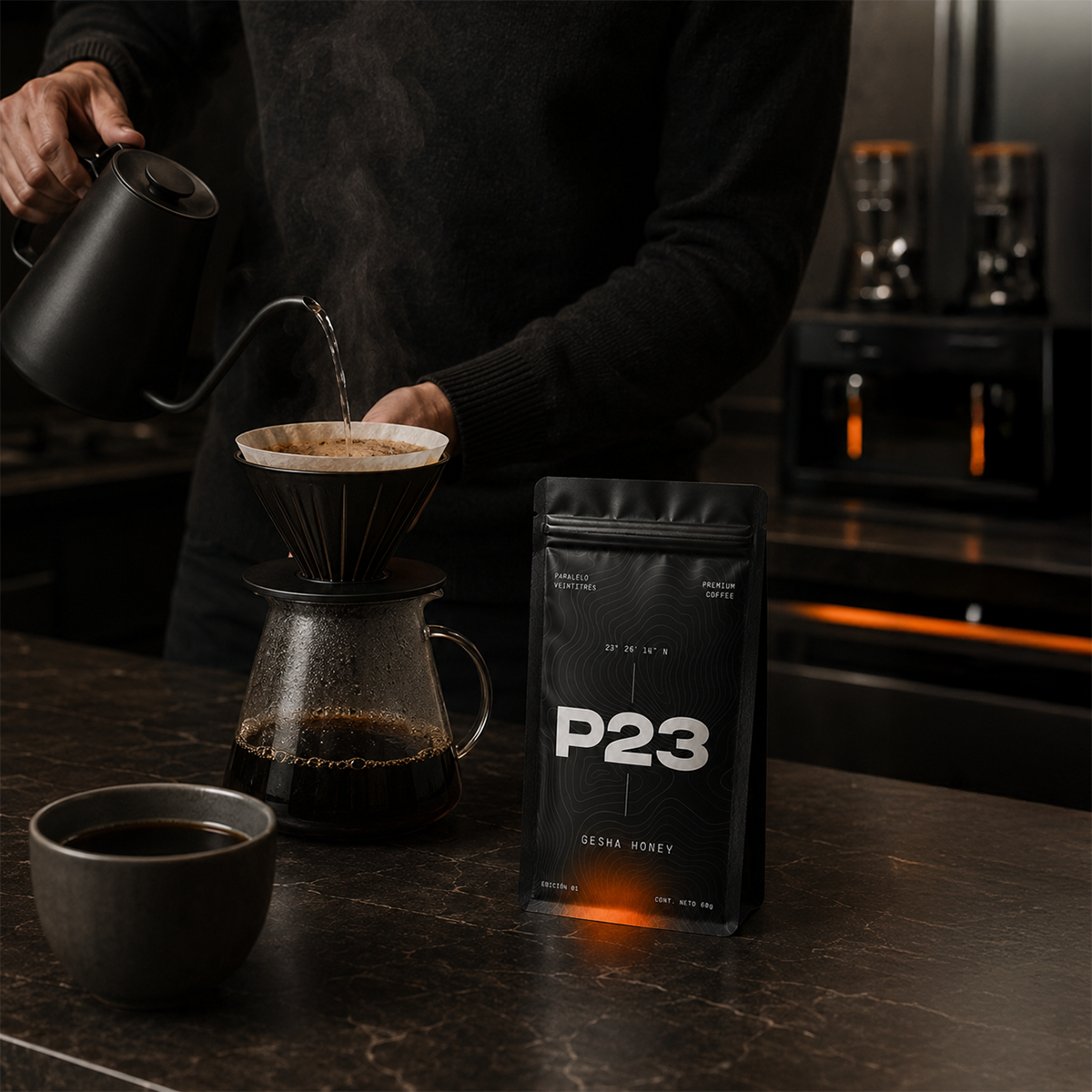 Gesha Honey Anaeróbico P23, café de especialidad de Panamá, 60 g en grano entero (imagen 4)