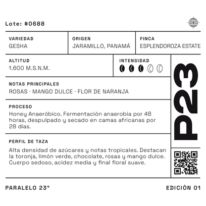 Gesha Honey Anaeróbico P23, café de especialidad de Panamá, 60 g en grano entero (imagen 5)