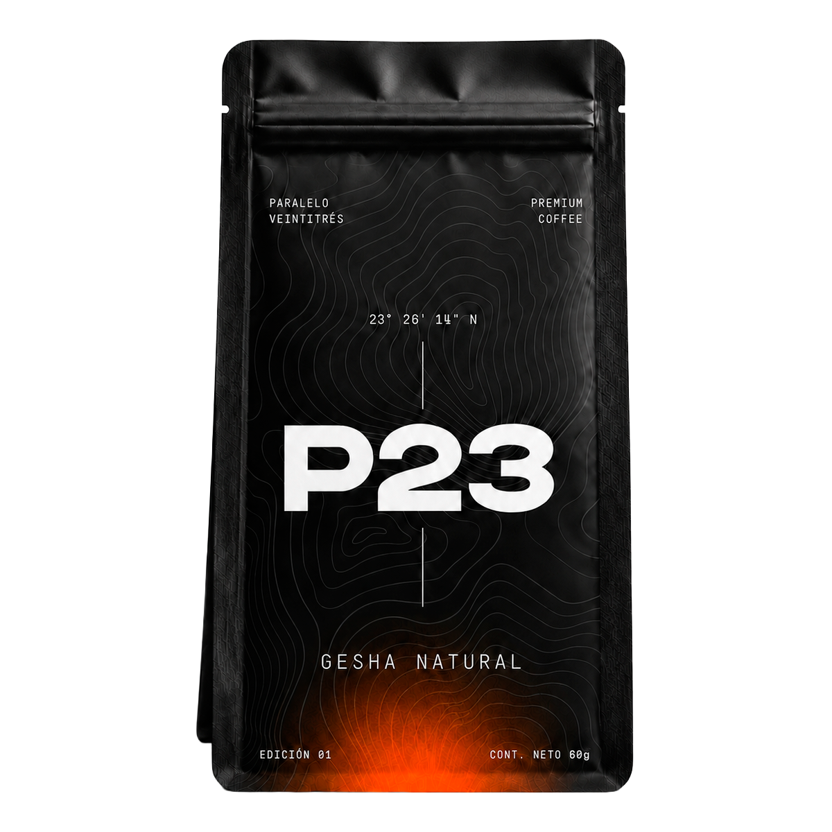 Gesha Natural P23, café de especialidad de Panamá, 60 g en grano entero