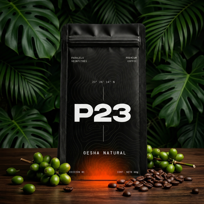 Gesha Natural P23, café de especialidad de Panamá, 60 g en grano entero (imagen 3)
